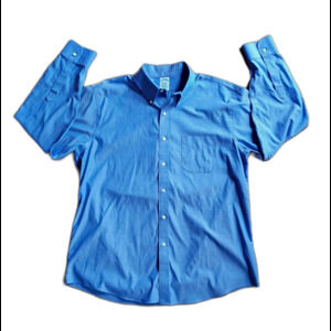 Brooks Brothers Blue Button Down Shirt 16.5-34